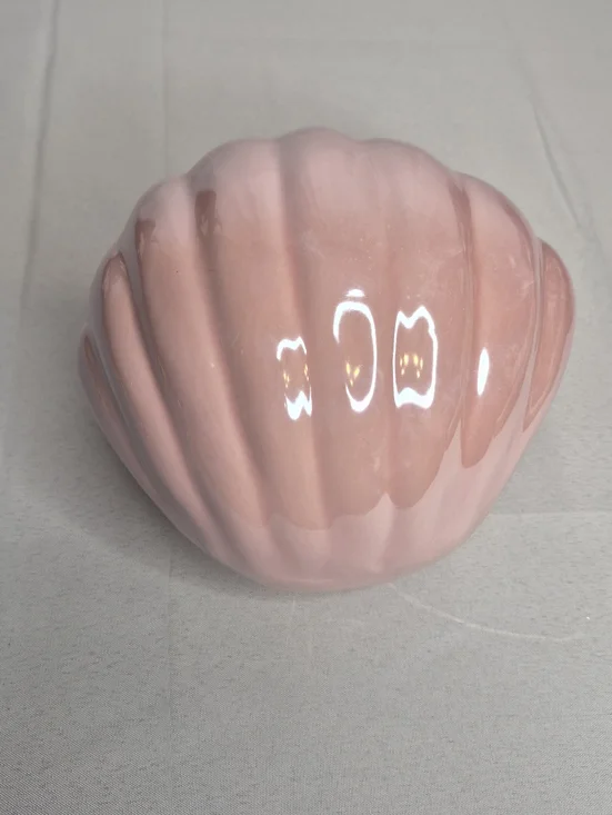 Pink Ceramic Clam Shell LED Decor NEW - Picture 6 of 14